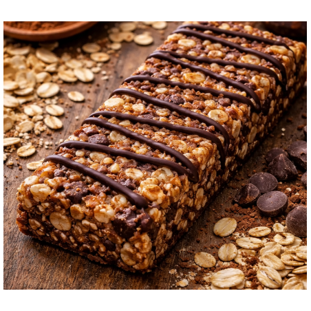 Barrita energética de avena y cacao