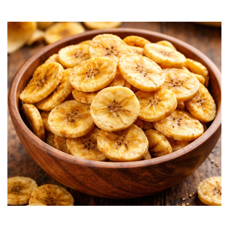 Dehydrated banana chips