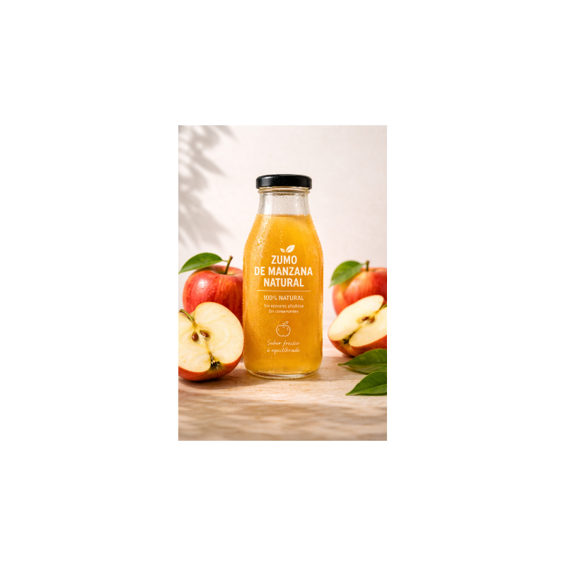 Zumo de manzana natural